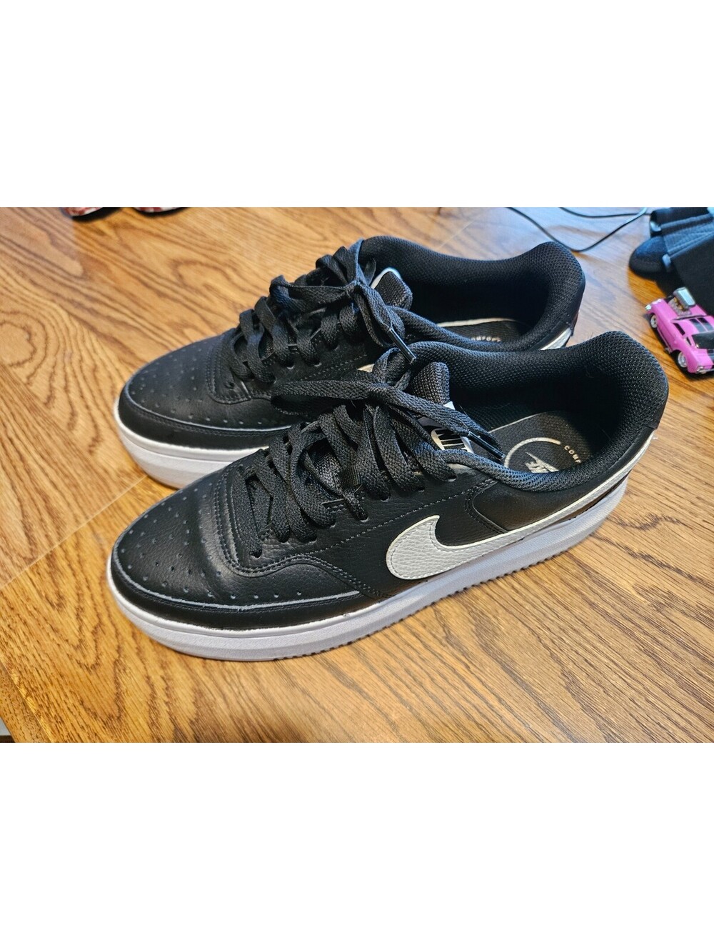 Nike Court Vision Alta Black Sneakers Women's Sz 11 Platforms No box